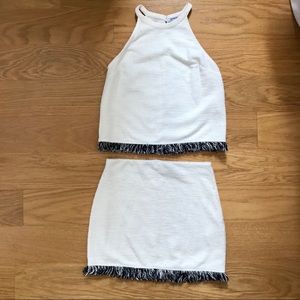 Zara Faux Tweed Skirt and Top Set